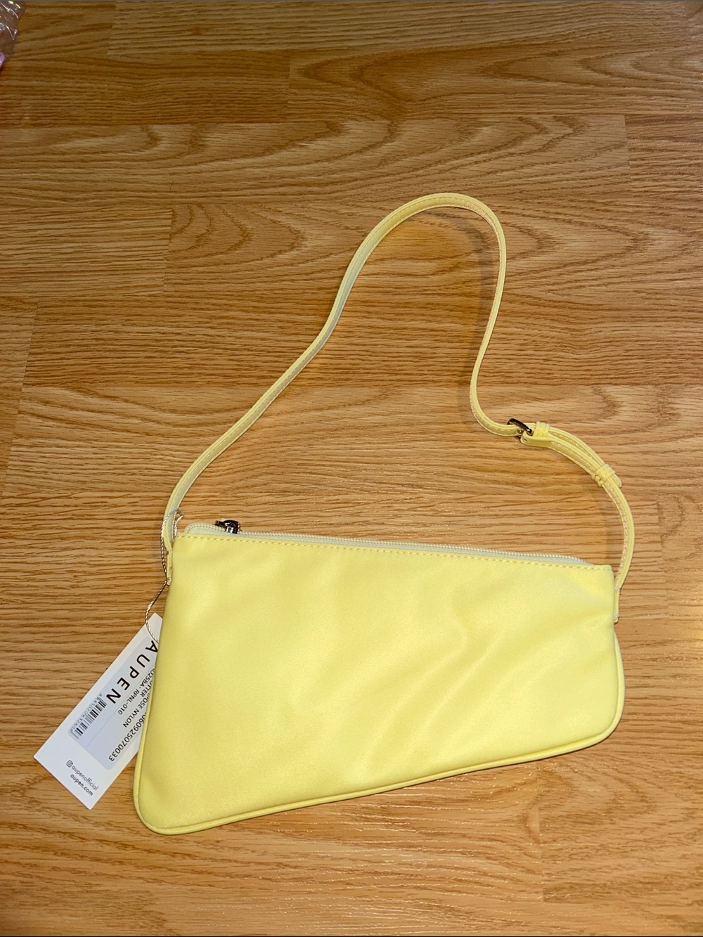 Aupen Repurpose Nylon bag in Butter, NWT
